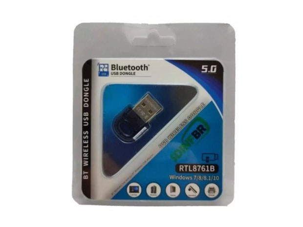&+ RECEPTOR ADAPTADOR USB BLUETOOTH 5.0 REAL RTL8761B